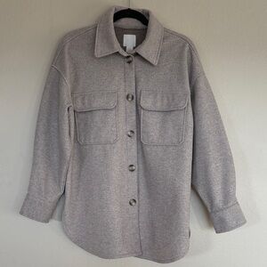 Women’s H&M Shirt Jacket Neutral Tan Marl  size Medium